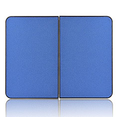 Coque Portefeuille Livre Cuir Etui Clapet L02Z pour Microsoft Surface Duo Bleu