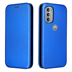 Coque Portefeuille Livre Cuir Etui Clapet L02Z pour Motorola Moto G31 Bleu