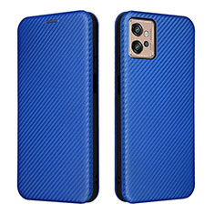 Coque Portefeuille Livre Cuir Etui Clapet L02Z pour Motorola Moto G32 Bleu