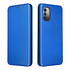 Coque Portefeuille Livre Cuir Etui Clapet L02Z pour Nokia G11 Bleu