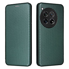 Coque Portefeuille Livre Cuir Etui Clapet L02Z pour OnePlus 12 5G Vert