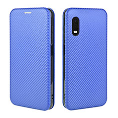 Coque Portefeuille Livre Cuir Etui Clapet L02Z pour Samsung Galaxy XCover Pro Bleu
