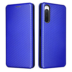 Coque Portefeuille Livre Cuir Etui Clapet L02Z pour Sony Xperia 10 V Bleu