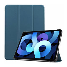 Coque Portefeuille Livre Cuir Etui Clapet L03 pour Apple iPad Air 10.9 (2020) Bleu