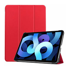 Coque Portefeuille Livre Cuir Etui Clapet L03 pour Apple iPad Air 10.9 (2020) Rouge