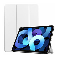 Coque Portefeuille Livre Cuir Etui Clapet L03 pour Apple iPad Air 4 10.9 (2020) Blanc