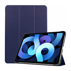 Coque Portefeuille Livre Cuir Etui Clapet L03 pour Apple iPad Air 5 10.9 (2022) Bleu Royal