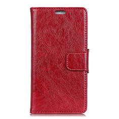 Coque Portefeuille Livre Cuir Etui Clapet L03 pour Asus Zenfone Max Pro M2 ZB631KL Rouge