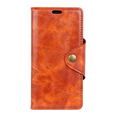 Coque Portefeuille Livre Cuir Etui Clapet L03 pour HTC Desire 12S Orange