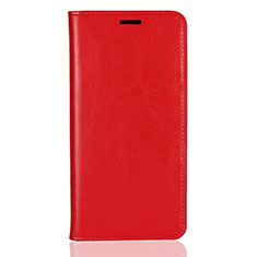 Coque Portefeuille Livre Cuir Etui Clapet L03 pour Huawei Enjoy 8 Plus Rouge