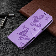 Coque Portefeuille Livre Cuir Etui Clapet L03 pour Huawei Honor 9C Violet