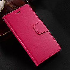 Coque Portefeuille Livre Cuir Etui Clapet L03 pour Huawei Honor V10 Lite Rouge