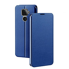 Coque Portefeuille Livre Cuir Etui Clapet L03 pour Huawei Mate 30 Lite Bleu