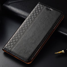 Coque Portefeuille Livre Cuir Etui Clapet L03 pour LG G8 ThinQ Noir