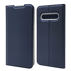 Coque Portefeuille Livre Cuir Etui Clapet L03 pour LG V60 ThinQ 5G Bleu