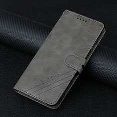 Coque Portefeuille Livre Cuir Etui Clapet L03 pour Motorola Moto Edge 20 Pro 5G Gris Fonce