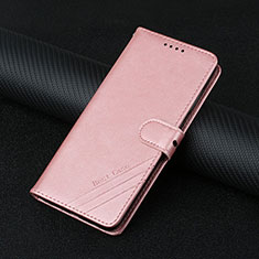 Coque Portefeuille Livre Cuir Etui Clapet L03 pour Motorola Moto Edge 20 Pro 5G Or Rose