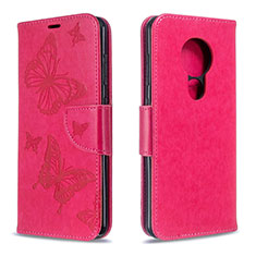 Coque Portefeuille Livre Cuir Etui Clapet L03 pour Nokia 6.2 Rose Rouge