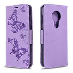 Coque Portefeuille Livre Cuir Etui Clapet L03 pour Nokia 6.2 Violet
