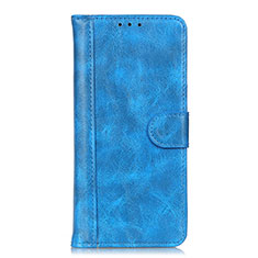 Coque Portefeuille Livre Cuir Etui Clapet L03 pour Realme Narzo 20 Pro Bleu Ciel