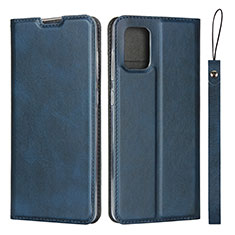 Coque Portefeuille Livre Cuir Etui Clapet L03 pour Samsung Galaxy A51 4G Bleu