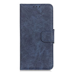 Coque Portefeuille Livre Cuir Etui Clapet L03 pour Samsung Galaxy M01 Core Bleu