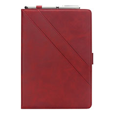Coque Portefeuille Livre Cuir Etui Clapet L03 pour Samsung Galaxy Tab S5e 4G 10.5 SM-T725 Rouge