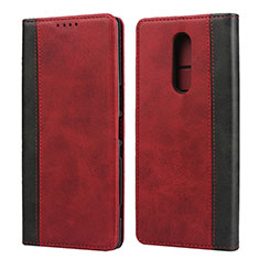 Coque Portefeuille Livre Cuir Etui Clapet L03 pour Sony Xperia 1 Rouge