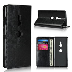 Coque Portefeuille Livre Cuir Etui Clapet L03 pour Sony Xperia XZ3 Noir