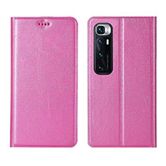 Coque Portefeuille Livre Cuir Etui Clapet L03 pour Xiaomi Mi 10 Ultra Rose