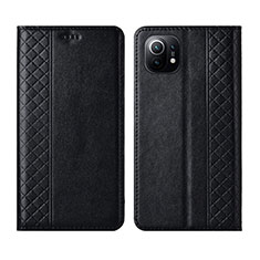 Coque Portefeuille Livre Cuir Etui Clapet L03 pour Xiaomi Mi 11 Lite 4G Noir