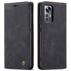 Coque Portefeuille Livre Cuir Etui Clapet L03 pour Xiaomi Mi 12S 5G Noir