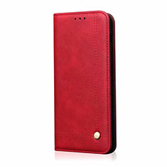 Coque Portefeuille Livre Cuir Etui Clapet L03 pour Xiaomi Mi Note 10 Lite Rouge