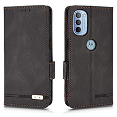 Coque Portefeuille Livre Cuir Etui Clapet L03Z pour Motorola Moto G31 Noir
