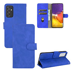 Coque Portefeuille Livre Cuir Etui Clapet L03Z pour Samsung Galaxy A05s Bleu