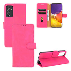 Coque Portefeuille Livre Cuir Etui Clapet L03Z pour Samsung Galaxy A05s Rose Rouge
