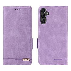 Coque Portefeuille Livre Cuir Etui Clapet L03Z pour Samsung Galaxy A14 4G Violet
