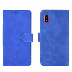 Coque Portefeuille Livre Cuir Etui Clapet L03Z pour Samsung Galaxy A20 SC-02M SCV46 Bleu