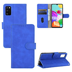 Coque Portefeuille Livre Cuir Etui Clapet L03Z pour Samsung Galaxy A41 Bleu