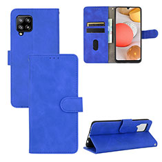 Coque Portefeuille Livre Cuir Etui Clapet L03Z pour Samsung Galaxy A42 5G Bleu