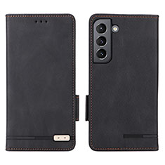 Coque Portefeuille Livre Cuir Etui Clapet L03Z pour Samsung Galaxy S21 5G Noir