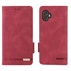 Coque Portefeuille Livre Cuir Etui Clapet L03Z pour Samsung Galaxy XCover 6 Pro 5G Rouge