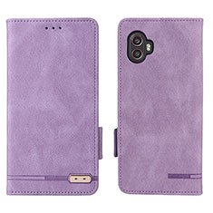 Coque Portefeuille Livre Cuir Etui Clapet L03Z pour Samsung Galaxy XCover 6 Pro 5G Violet