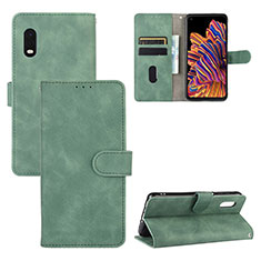 Coque Portefeuille Livre Cuir Etui Clapet L03Z pour Samsung Galaxy XCover Pro Vert