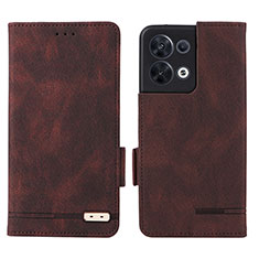 Coque Portefeuille Livre Cuir Etui Clapet L03Z pour Xiaomi Redmi Note 13 5G Marron