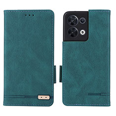 Coque Portefeuille Livre Cuir Etui Clapet L03Z pour Xiaomi Redmi Note 13 5G Vert
