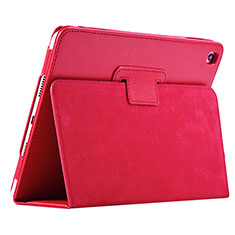 Coque Portefeuille Livre Cuir Etui Clapet L04 pour Apple iPad 10.2 (2020) Rouge
