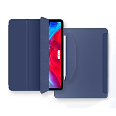 Coque Portefeuille Livre Cuir Etui Clapet L04 pour Apple iPad Air 10.9 (2020) Bleu