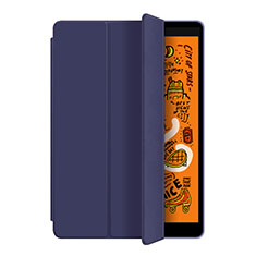 Coque Portefeuille Livre Cuir Etui Clapet L04 pour Apple iPad Mini 5 (2019) Bleu