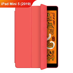 Coque Portefeuille Livre Cuir Etui Clapet L04 pour Apple iPad Mini 5 (2019) Rouge